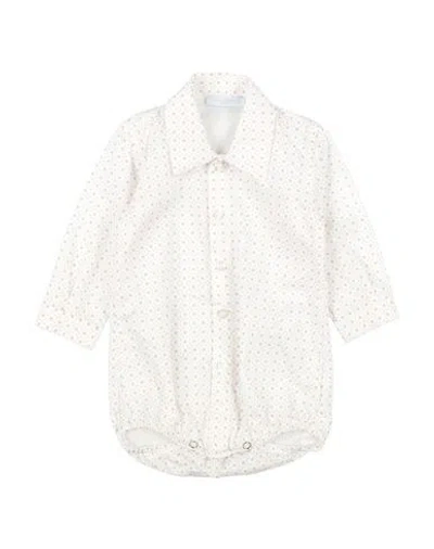 Manuell & Frank Babies'  Enfant Newborn Boy Shirt Ivory Size 3 Cotton, Wool In White