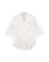 Manuell & Frank Newborn Boy Shirt White Size 3 Cotton, Elastane In White