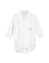 Manuell & Frank Newborn Boy Shirt White Size 3 Cotton, Elastane In White