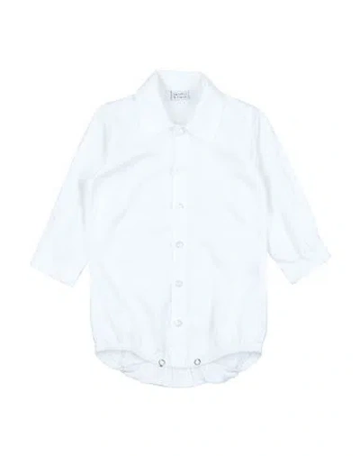 Manuell & Frank Babies'  Newborn Boy Shirt White Size 3 Cotton, Pes - Polyethersulfone