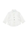 Manuell & Frank Newborn Boy Shirt White Size 3 Viscose, Cotton In White