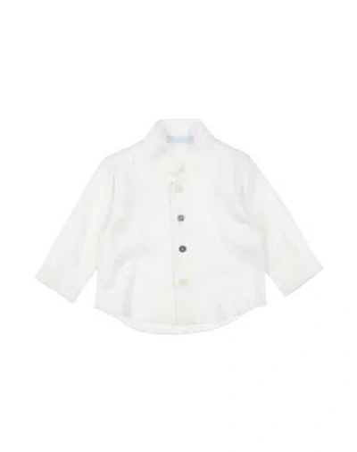 Manuell & Frank Babies'  Newborn Boy Shirt White Size 3 Viscose, Cotton