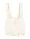 Manuell & Frank Newborn Boy Shorts & Bermuda Shorts Cream Size 0 Cotton, Elastane In White