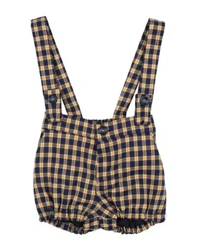 Manuell & Frank Babies'  Newborn Boy Shorts & Bermuda Shorts Navy Blue Size 0 Polyester, Viscose, Elastane