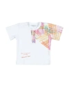 Manuell & Frank Newborn Boy T-shirt White Size 3 Cotton, Elastane In White