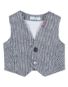 Manuell & Frank Newborn Boy Tailored Vest Blue Size 0 Cotton, Elastane In Blue