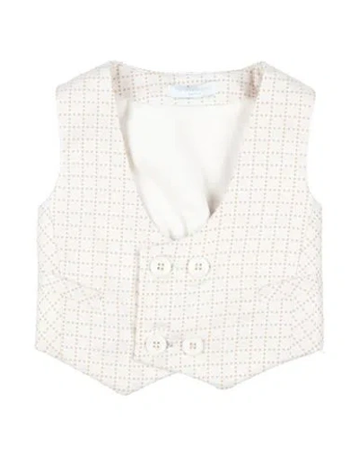 Manuell & Frank Babies'  Newborn Boy Tailored Vest White Size 3 Polyester, Recycled Polyester, Recycled Visco