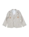Manuell & Frank Toddler Boy Blazer Beige Size 6 Viscose, Linen In Beige