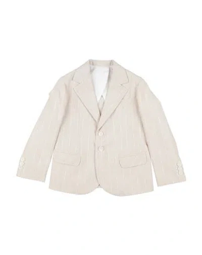 Manuell & Frank Babies'  Toddler Boy Blazer Beige Size 7 Linen, Cotton In Neutral