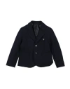 Manuell & Frank Toddler Boy Blazer Midnight Blue Size 3 Cotton, Elastane