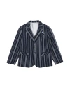 Manuell & Frank Toddler Boy Blazer Navy Size 7 Linen, Cotton, Polyester In Navy Blue