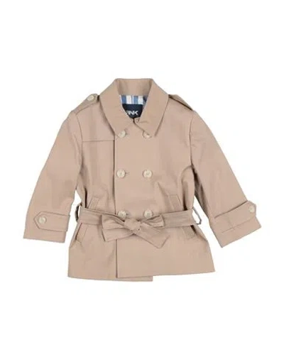 Manuell & Frank Babies'  Toddler Boy Overcoat & Trench Coat Light Brown Size 3 Cotton, Elastane