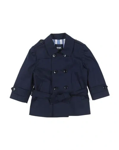 Manuell & Frank Babies'  Toddler Boy Overcoat & Trench Coat Navy Size 3 Cotton, Elastane