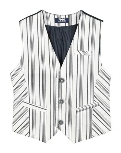 MANUELL & FRANK MANUELL & FRANK TODDLER BOY TAILORED VEST WHITE SIZE 4 COTTON, ELASTANE