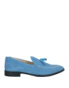 Manufacture D'essai Man Loafers Azure Size 9 Leather In Blue
