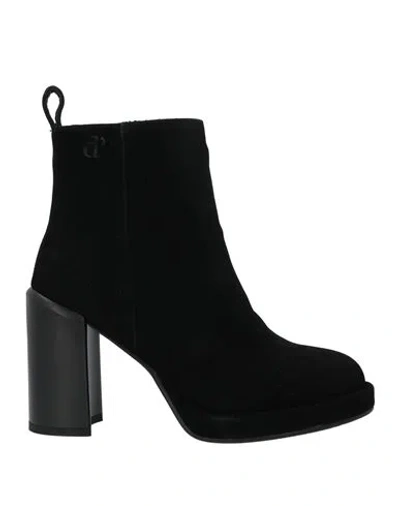 Manufacture D'essai Woman Ankle Boots Black Size 7 Leather