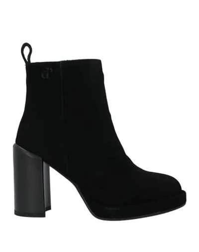 Manufacture D'essai Woman Ankle Boots Black Size 8 Leather In Black