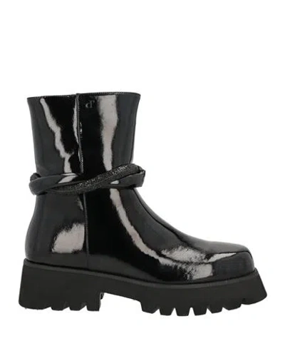 Manufacture D'essai Woman Ankle Boots Black Size 8 Leather