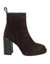 Manufacture D'essai Woman Ankle Boots Dark Brown Size 7 Leather