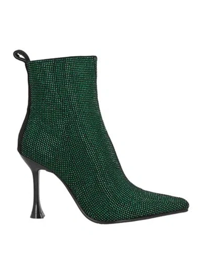 Manufacture D'essai Woman Ankle Boots Green Size 6 Textile Fibers