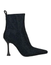 Manufacture D'essai Woman Ankle Boots Midnight Blue Size 6 Textile Fibers In Blue