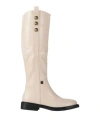 Manufacture D'essai Woman Boot Cream Size 8 Calfskin In Neutral