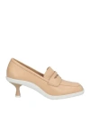 Manufacture D'essai Woman Loafers Beige Size 8 Calfskin