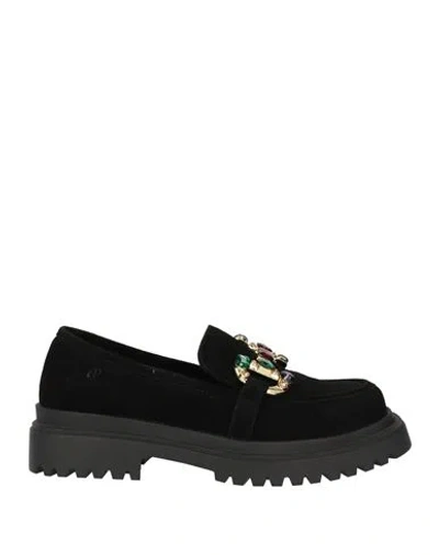 Manufacture D'essai Woman Loafers Black Size 8 Leather In Black