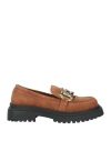 Manufacture D'essai Woman Loafers Tan Size 11 Leather In Brown