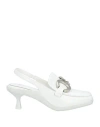 Manufacture D'essai Woman Pumps White Size 8 Calfskin In White