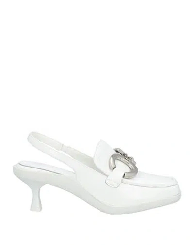 Manufacture D'essai Woman Pumps White Size 8 Calfskin