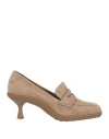 Manufacture D'essai Woman Pumps Beige Size 6 Leather In Brown