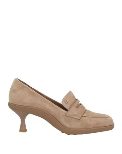Manufacture D'essai Woman Pumps Beige Size 6 Leather In Brown