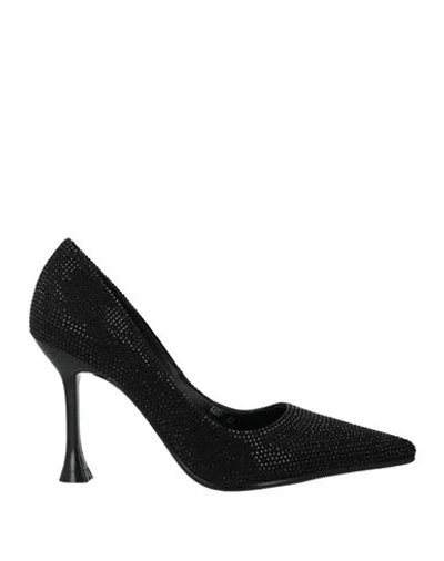 Manufacture D'essai Woman Pumps Black Size 7 Textile Fibers