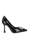 Manufacture D'essai Woman Pumps Black Size 8 Leather