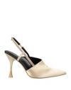 Manufacture D'essai Woman Pumps Gold Size 7 Textile Fibers In Gold