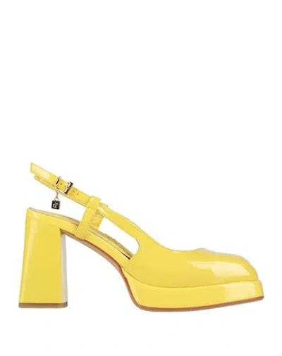 Manufacture D'essai Woman Pumps Yellow Size 8 Leather