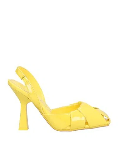 Manufacture D'essai Woman Pumps Yellow Size 7 Leather