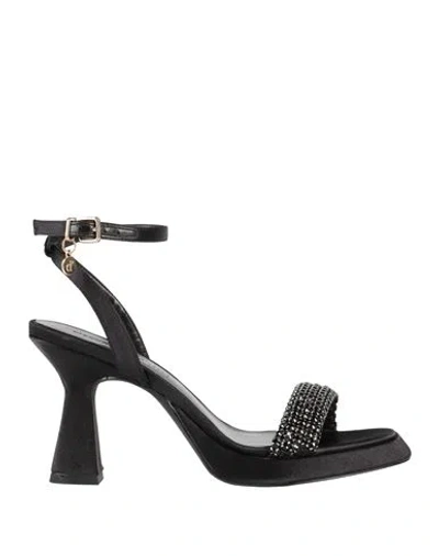 Manufacture D'essai Woman Sandals Black Size 7 Textile Fibers