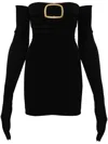Manurí Bobby Minikleid Mit Schnallen In Schwarz