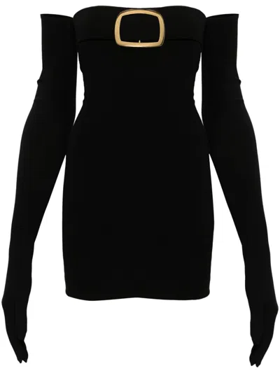 Manurí Bobby Minikleid Mit Schnallen In Schwarz