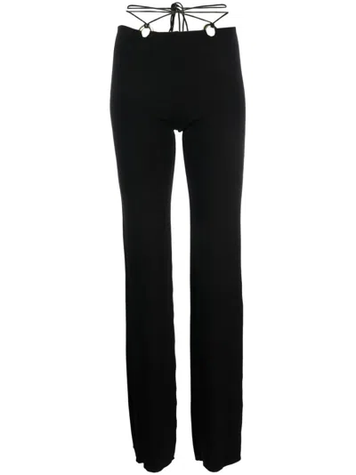 Manurí Hanna Low-rise Trousers In Black