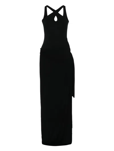 Manurí Rita Asymmetric Dress In Black