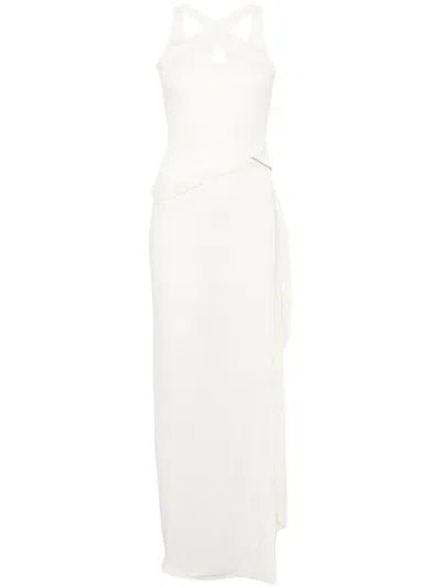 Manurí Rita Asymmetric Dress In White