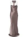 Manurí Vivie Silk Gown In Grey