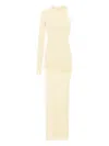 Manurí Candy One-sleeve Maxi Dress In Neutral