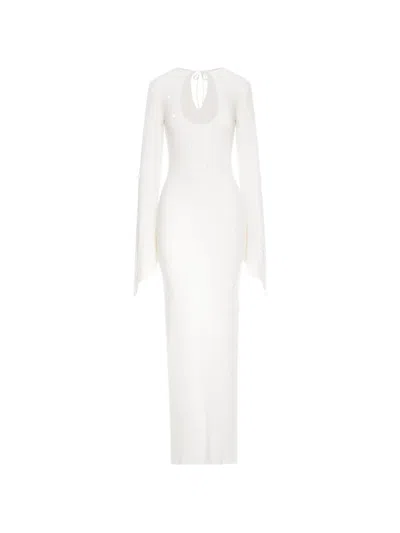 Manurí Crystal-embellished Maxi Dress In White