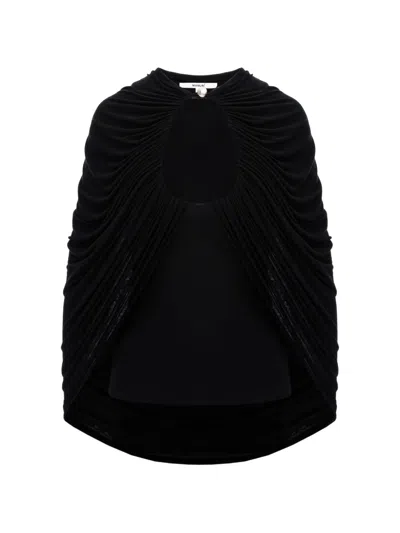 Manurí Draped Blouse In Black