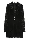 Manurí High-neck Mini Dress In Black