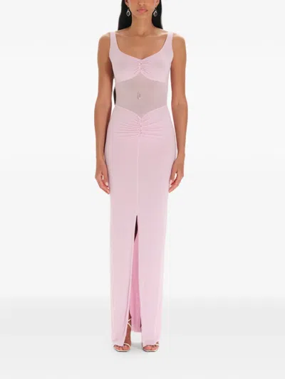 Manurí Kristen 2.5 Bead-detail Maxi Dress In Pink